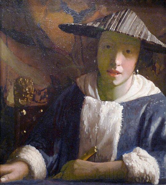 Johannes Vermeer Girl with a flute. France oil painting art